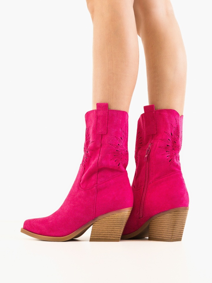 Botine dama Iwan Fuchsia