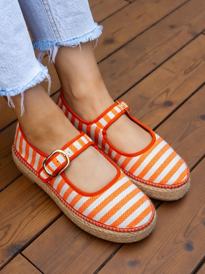 Espadrile dama Gamny Portocalii