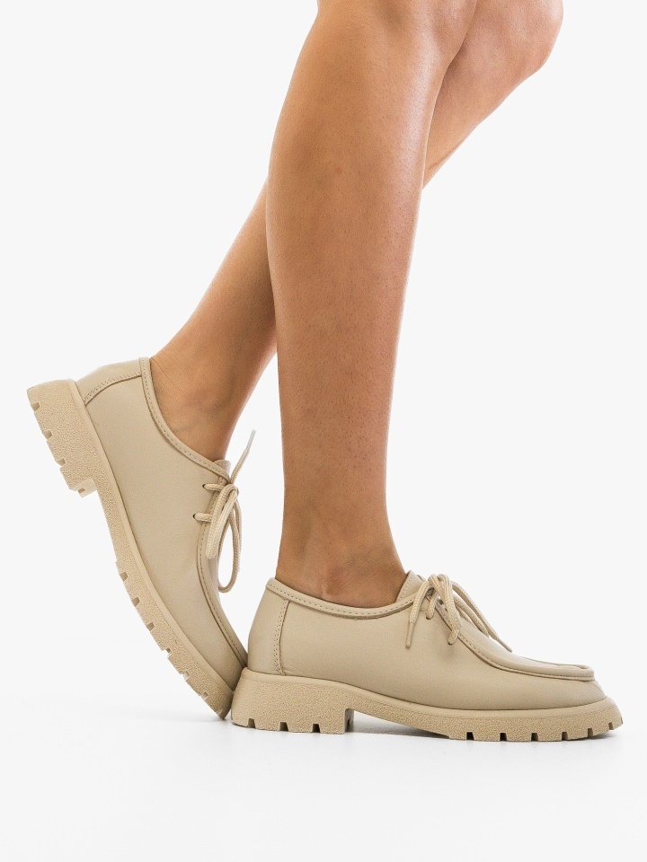 Pantofi casual dama Palome Bej