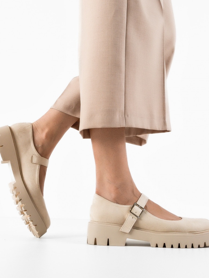 Pantofi casual dama Tiber Bej > Noua colecie este aici