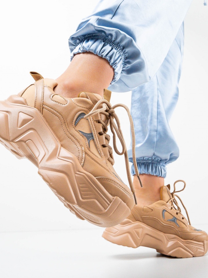 Pantofi Sport Kacy Camel