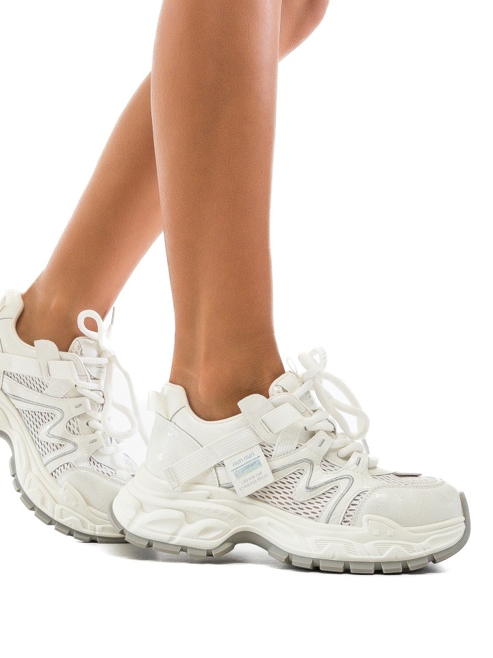 Sneakers dama Desne Alb