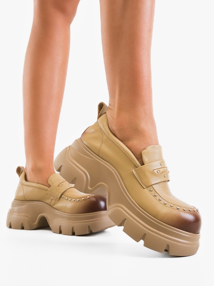 Pantofi Casual Allen Bej