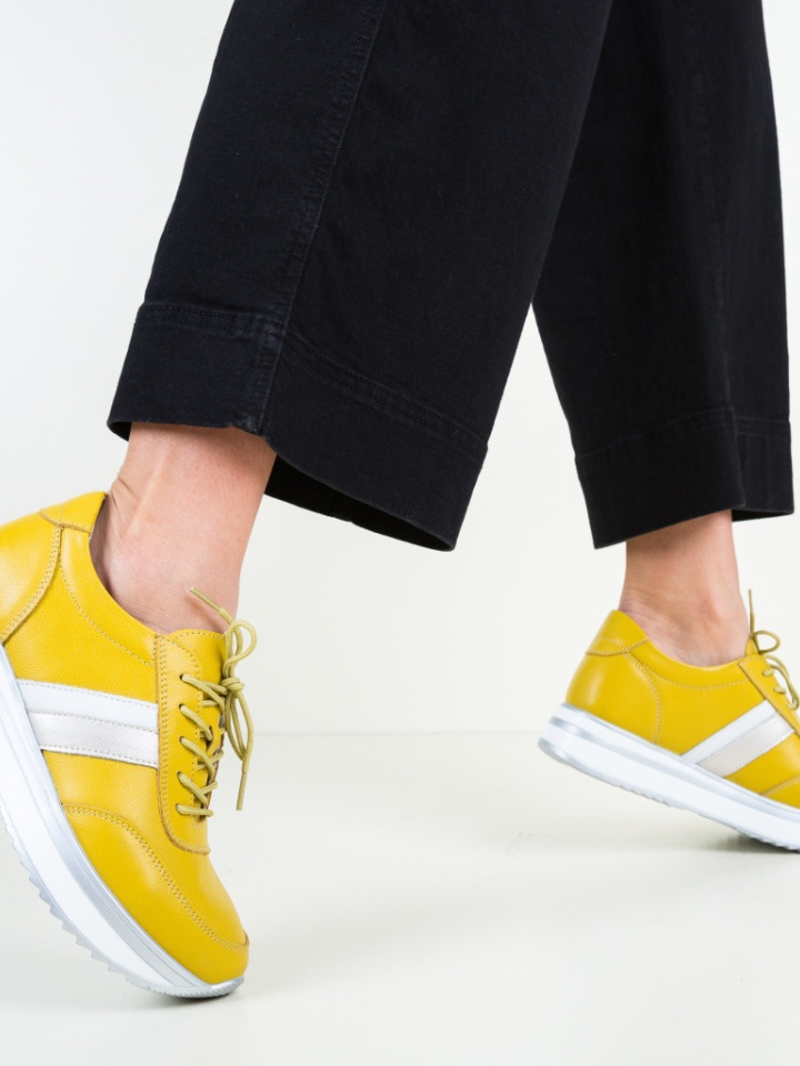 Pantofi Casual Good Galbeni