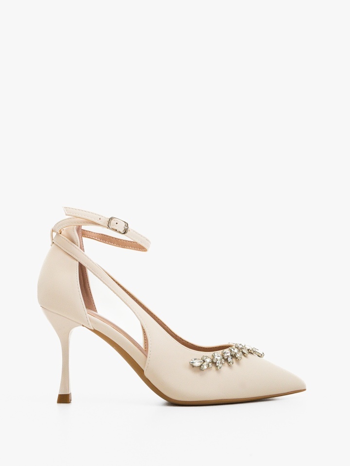 Pantofi stiletto dama Daray Bej