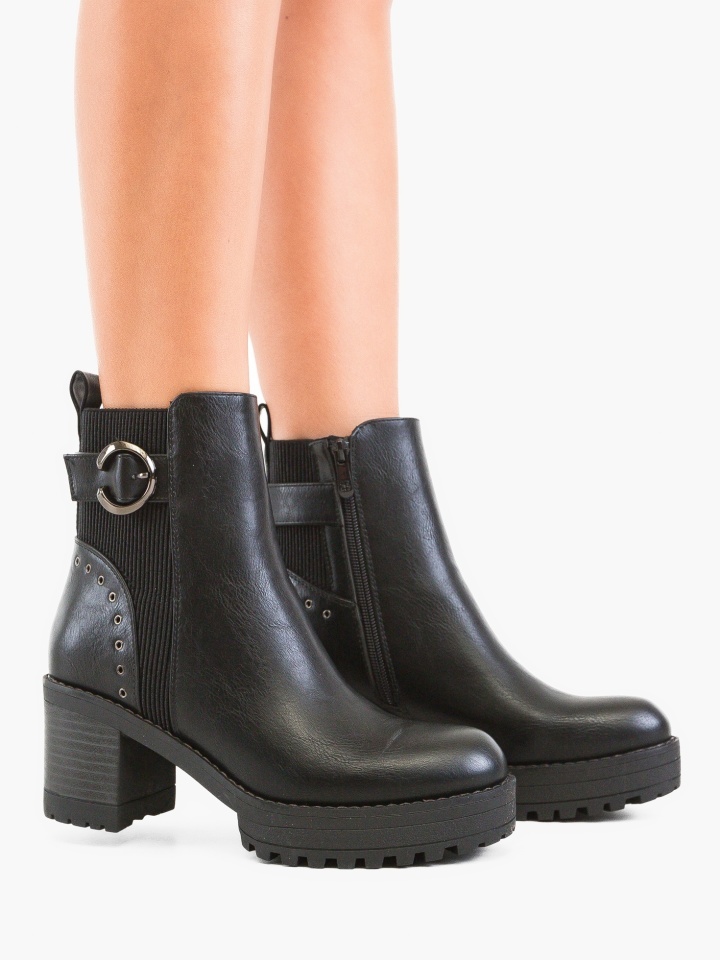 Botine dama Addis Negre