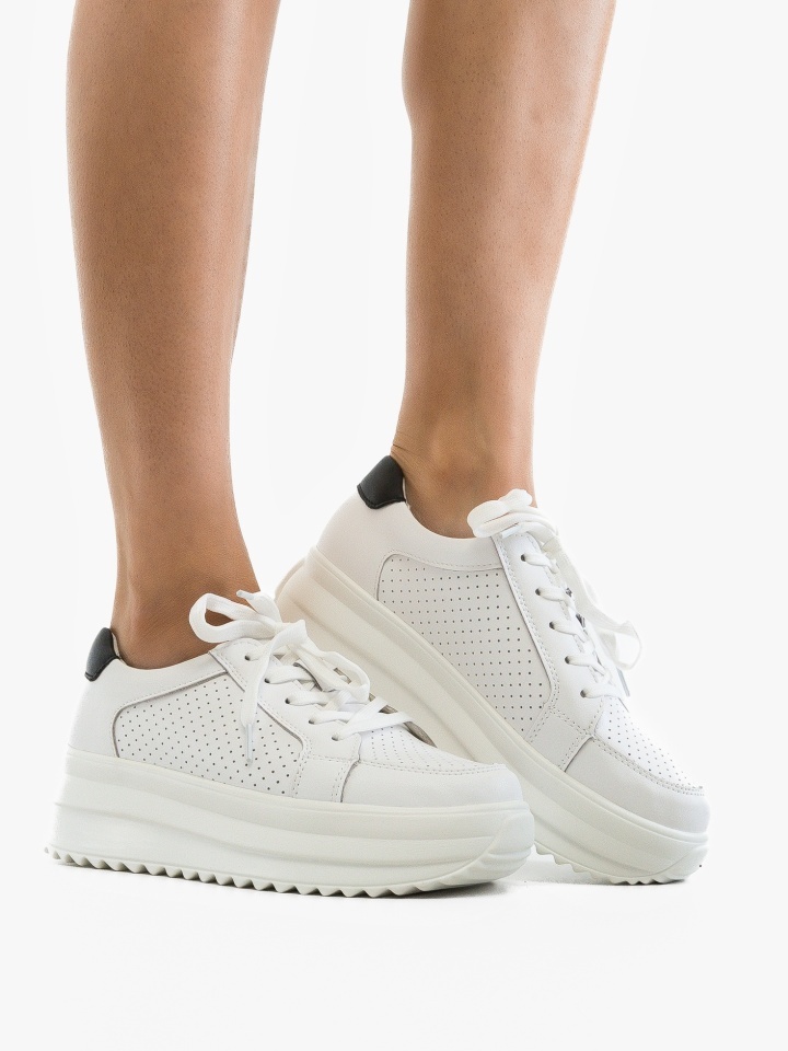 Pantofi Casual Cazmi Albi 3