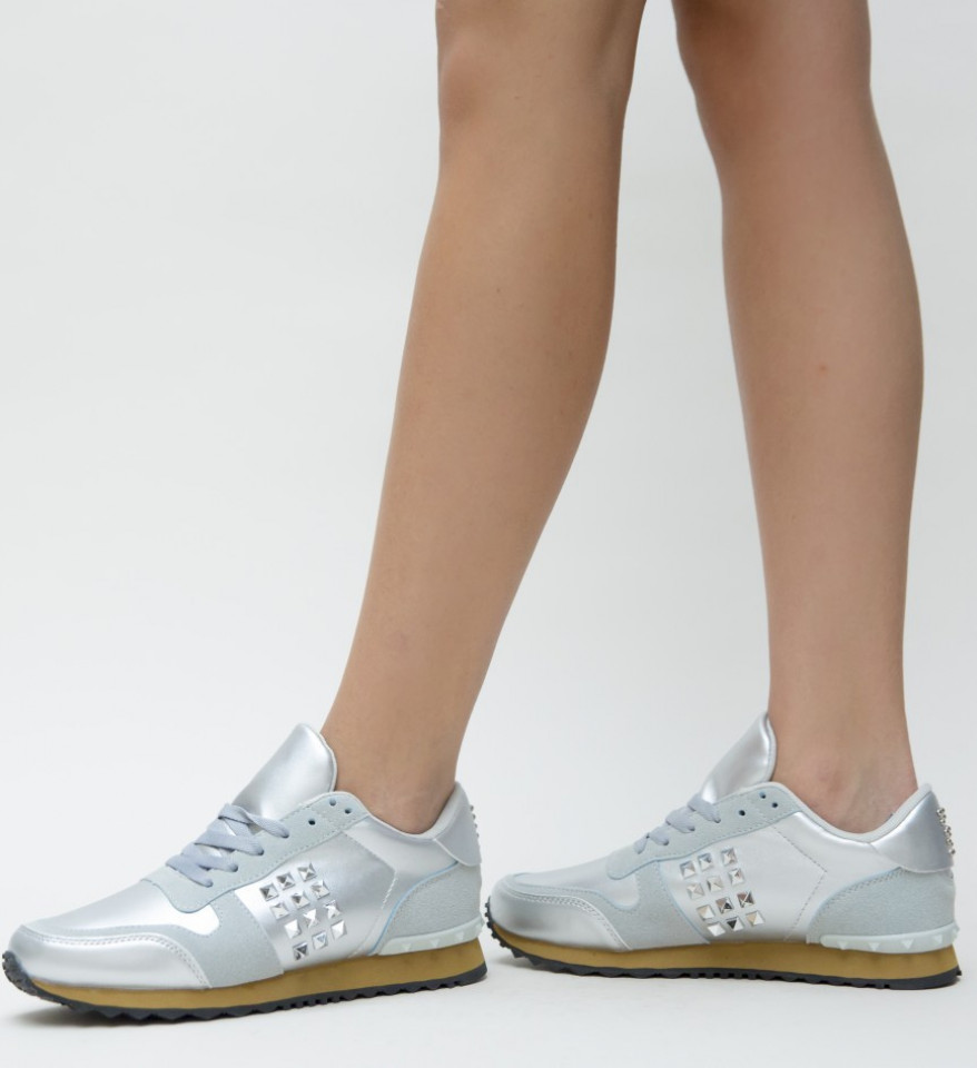 Pantofi Sport Beny Argintii