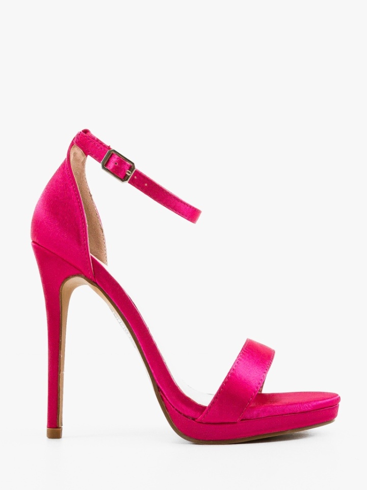 Sandale cu toc Cassie Fuchsia