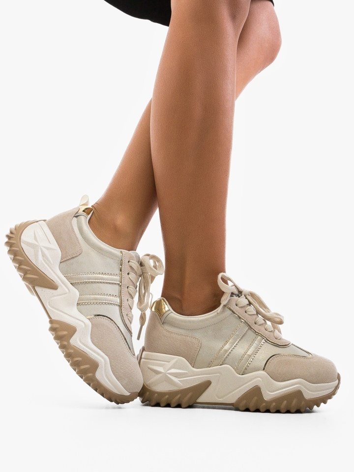 Sneakers dama Sandy Bej