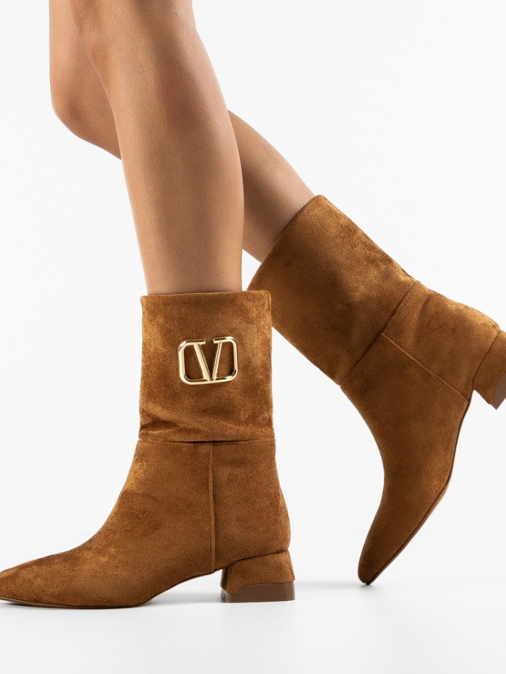 Botine dama Veldy Camel