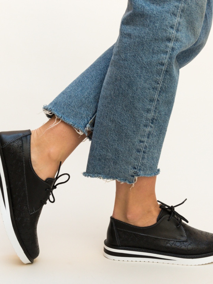 Pantofi Casual Monclen Negri