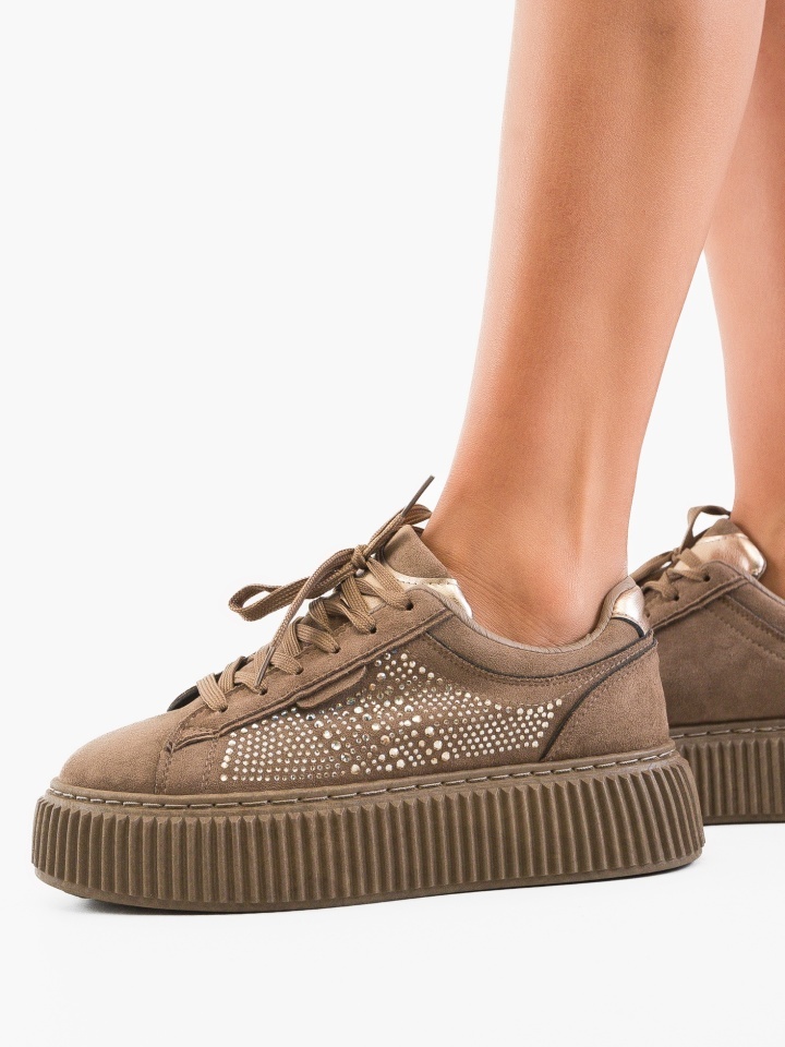 Sneakers dama Kare Khaki