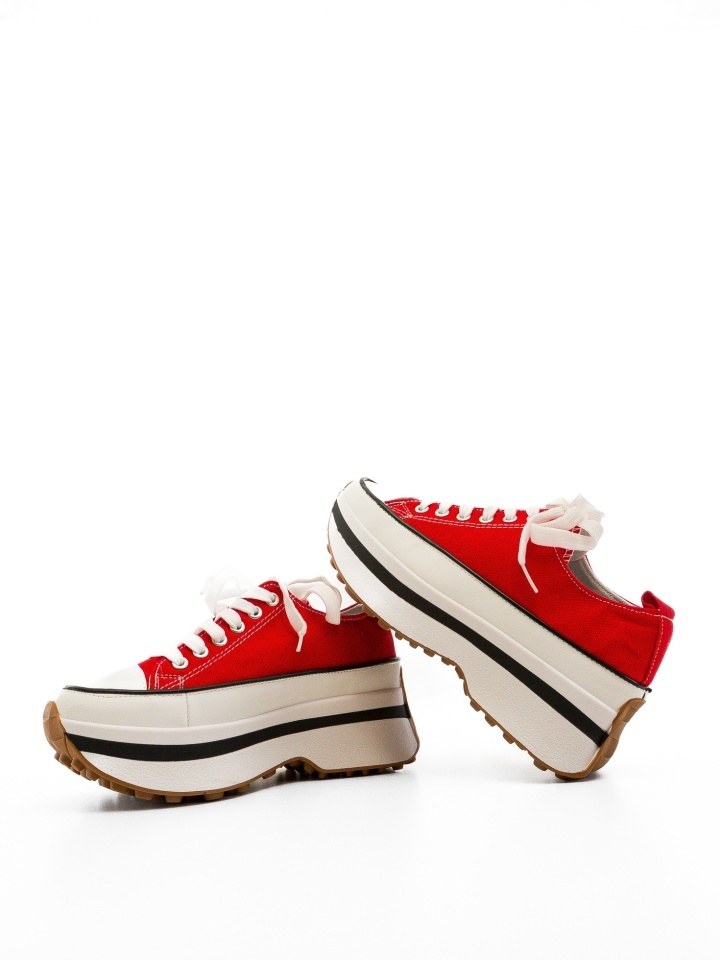 Sneakers dama Marble Rosii