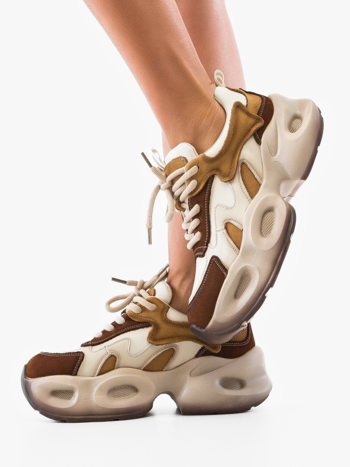 Sneakers dama Topaz Bej 2