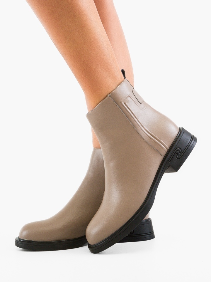 Botine dama Leo Khaki