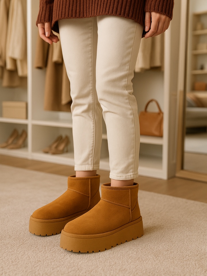 Cizme tip Ug Dora Camel