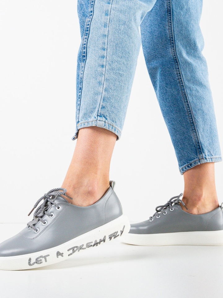 Pantofi casual dama Constance Gri