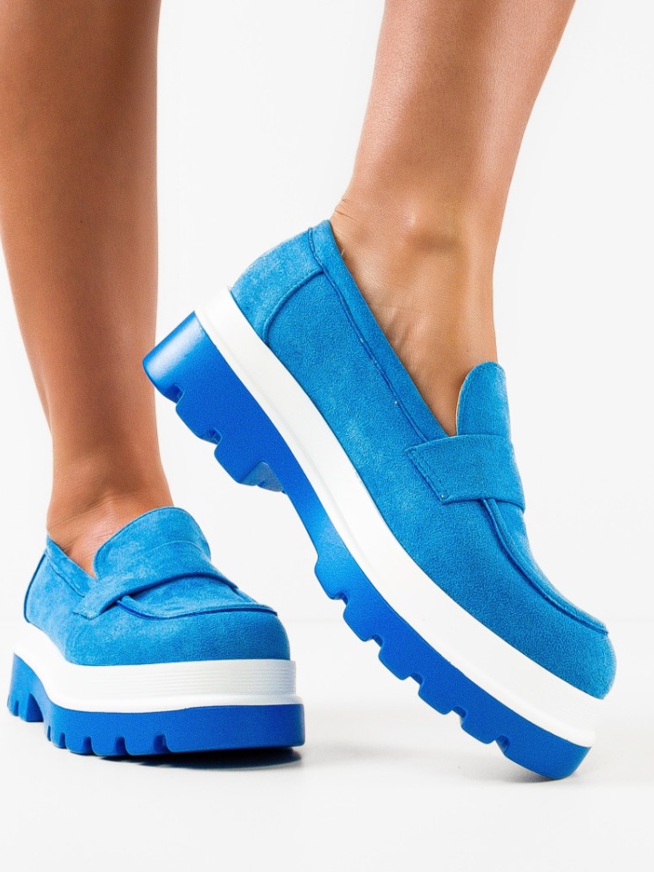 Pantofi Casual dama Hilaria Albastri