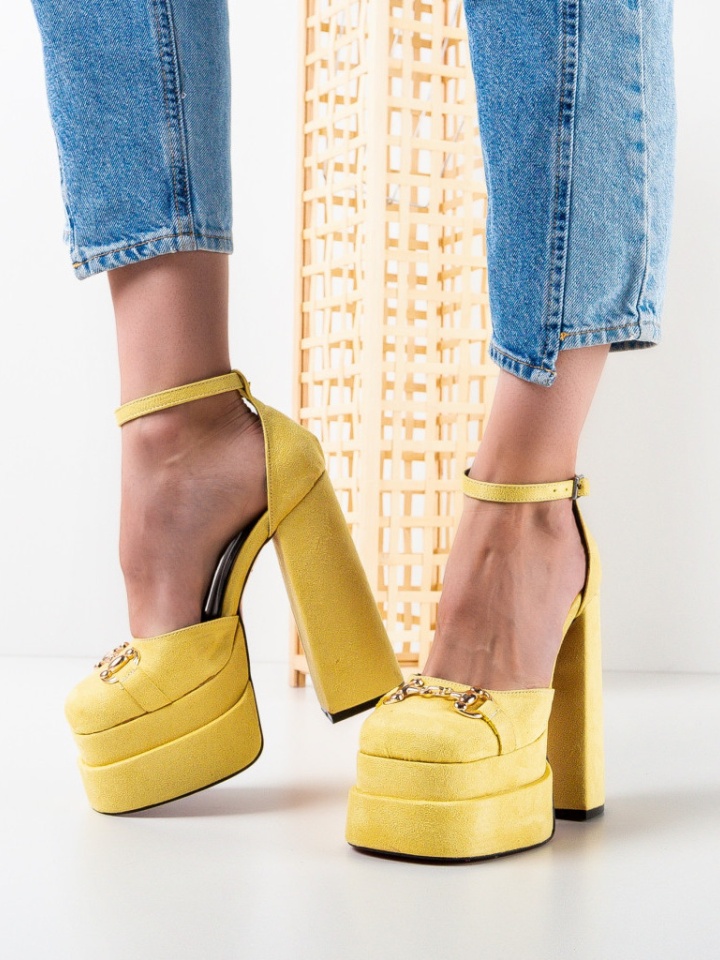 Pantofi dama Versoma Galbeni
