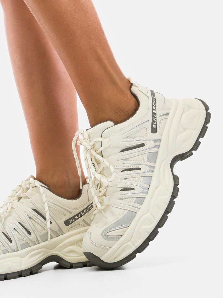 Sneakers dama Lackje Bej