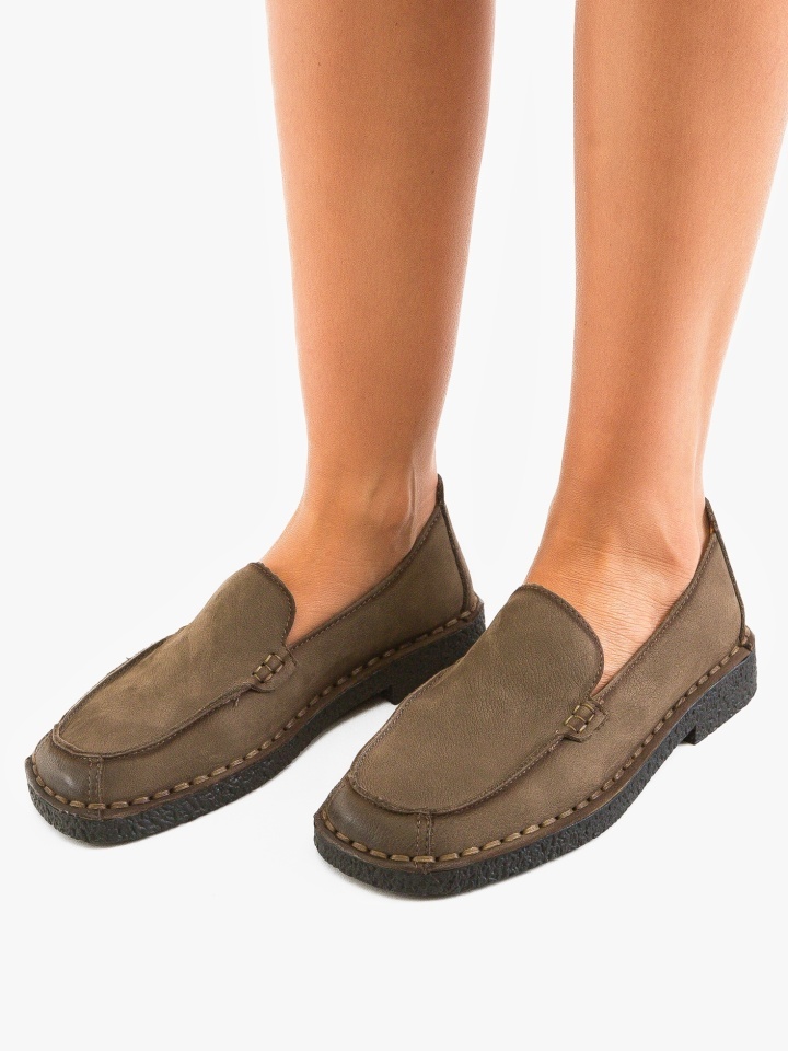 Mocasini dama Linco Khaki