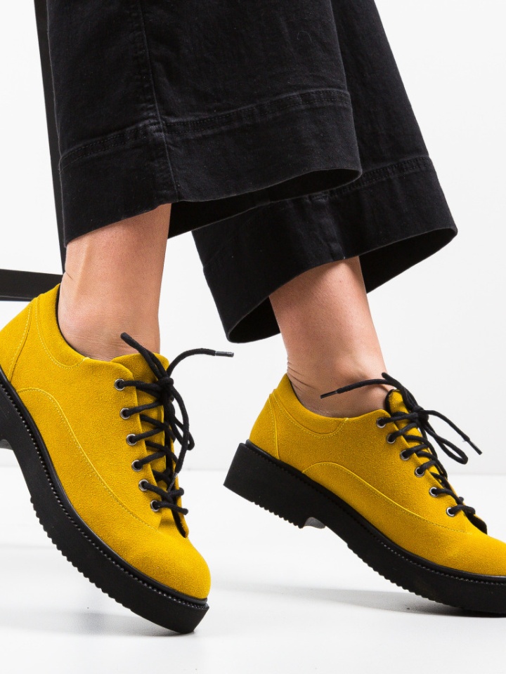 Pantofi Casual Morow Galbeni