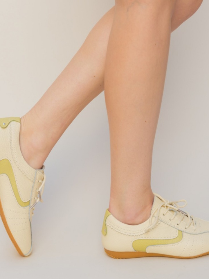 Pantofi Casual Perto Bej