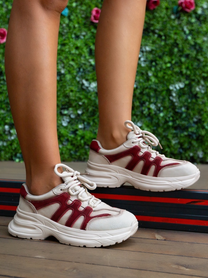 Sneakers dama Iman Bej 3
