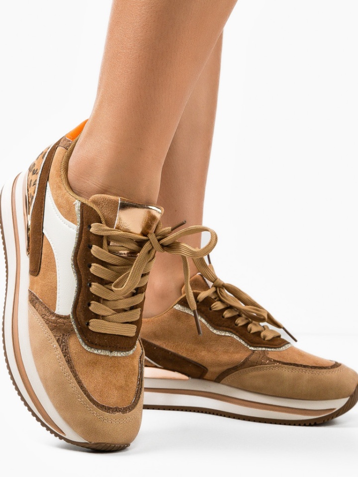 Sneakers dama Levine Khaki