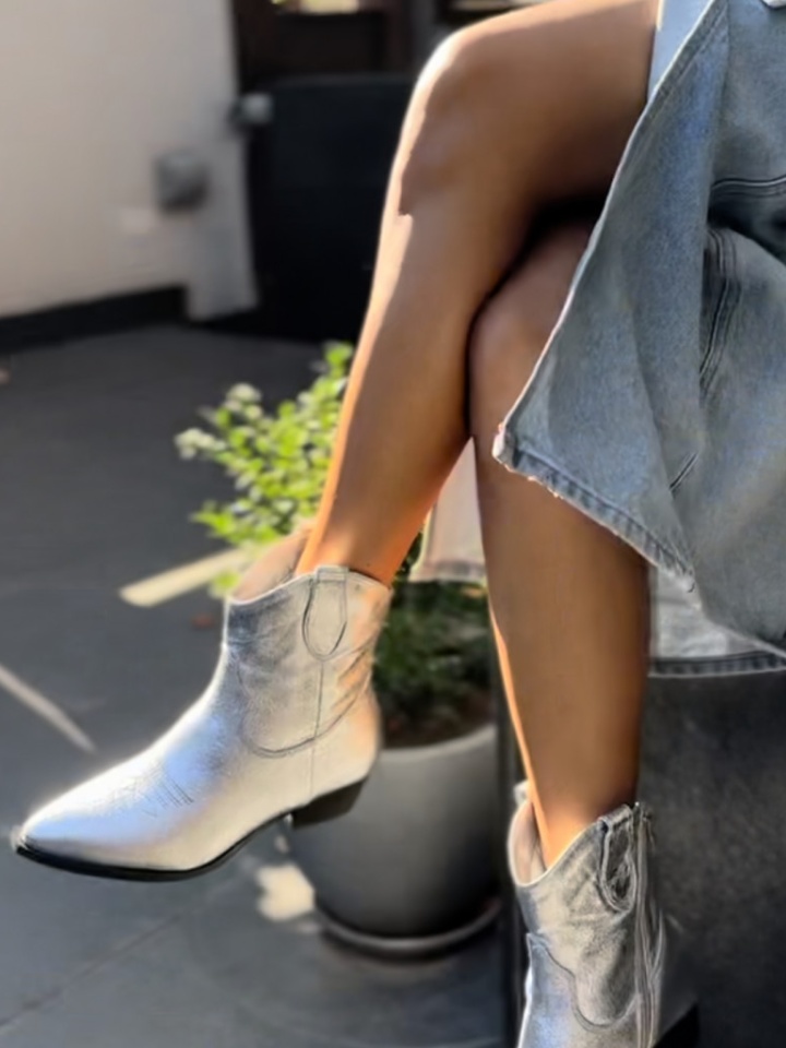 Botine dama Lexzyna Argintii