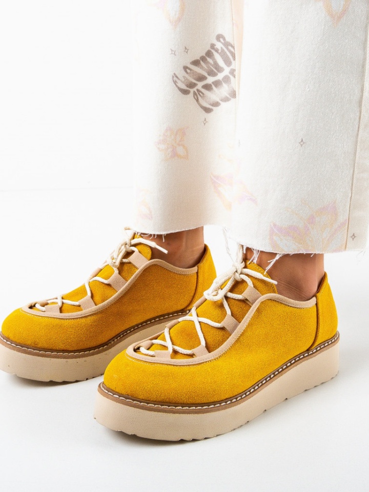 Pantofi Casual Kaiesc Galbeni