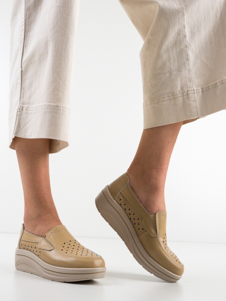Pantofi Casual Olifram Bej