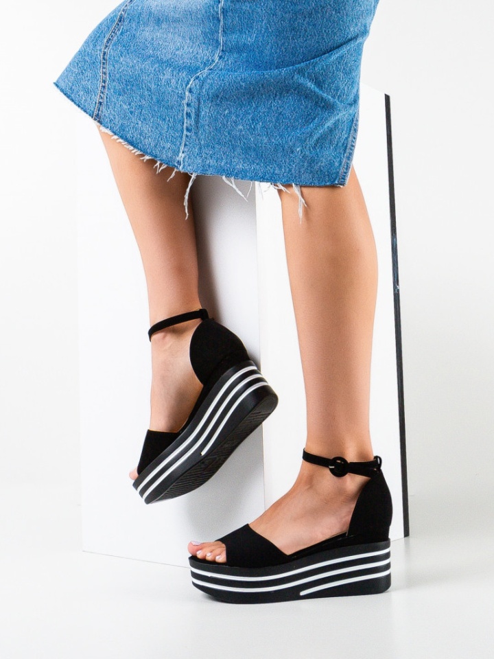 Platforme dama Six Negre