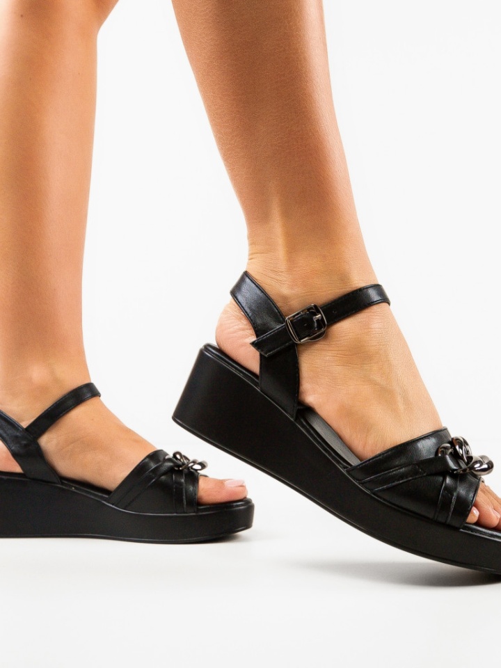 Sandale dama Peanut Negre