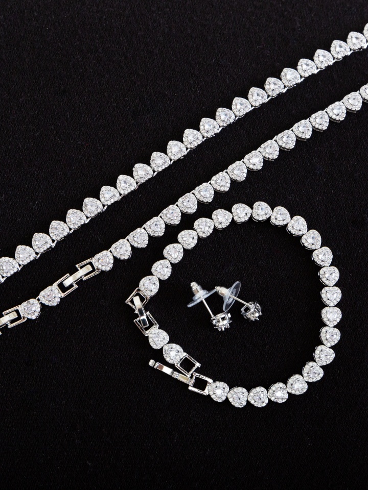 Set bijuterii Coeur Argintiu
