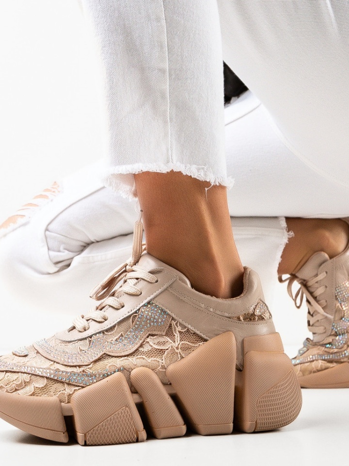Sneakers dama Boston Bej