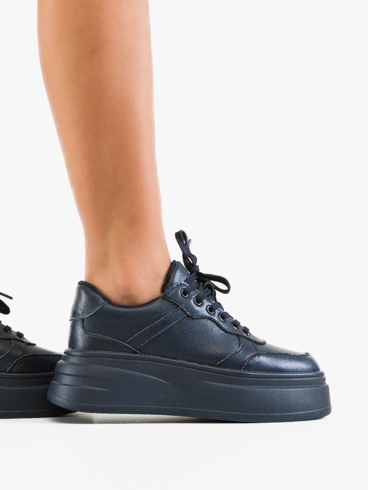Sneakers dama Momda Bleumarin