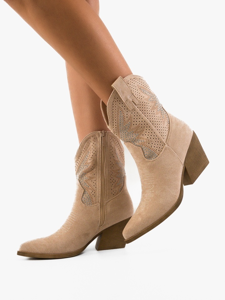 Botine dama Buroca Bej
