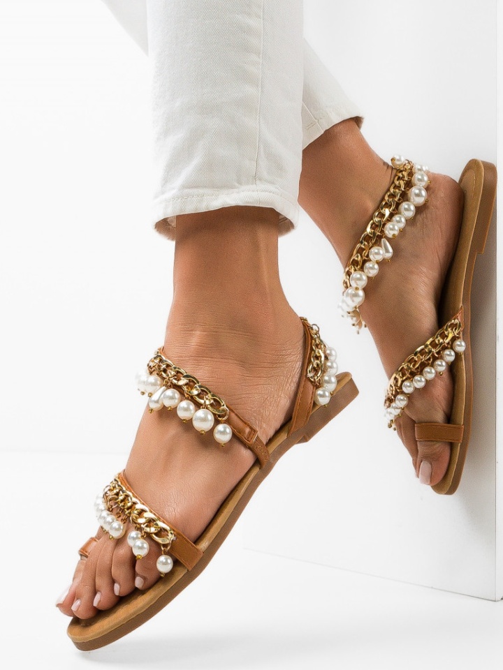 Sandale dama Trahern Camel