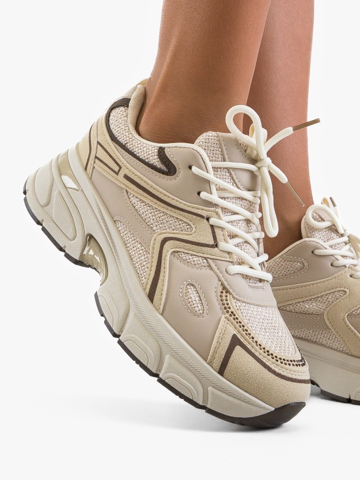 Sneakers dama Mecva Bej