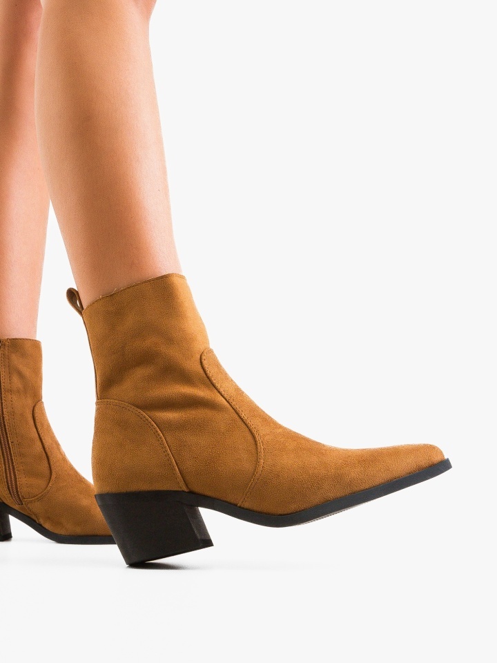 Botine dama Rhiann Camel