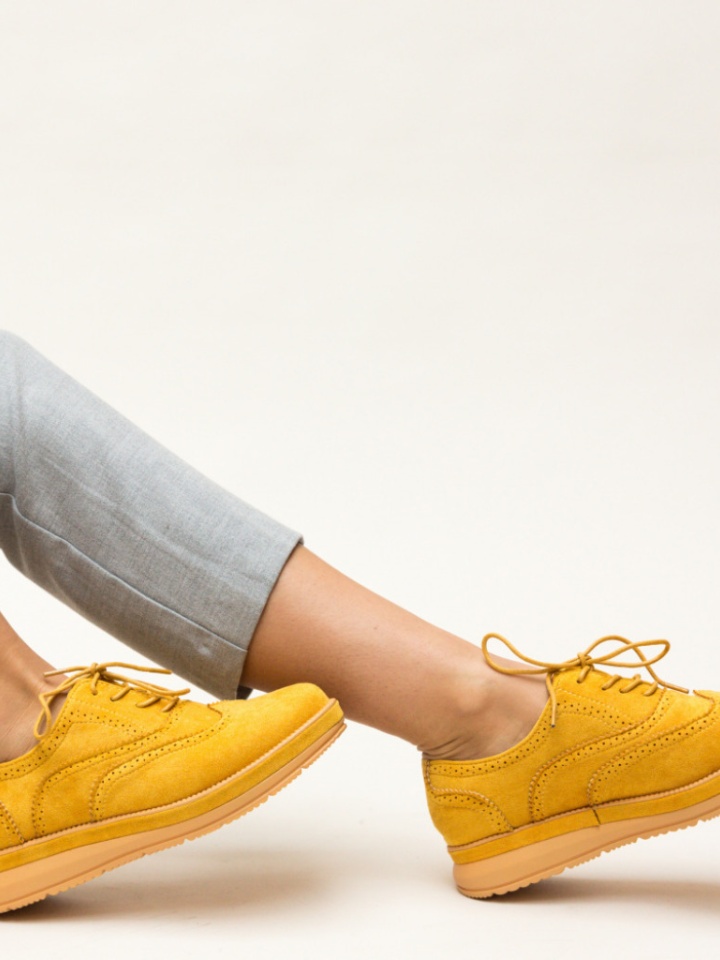 Pantofi Casual Haseeb Galbeni