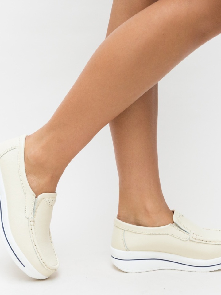 Pantofi Casual Verno Bej