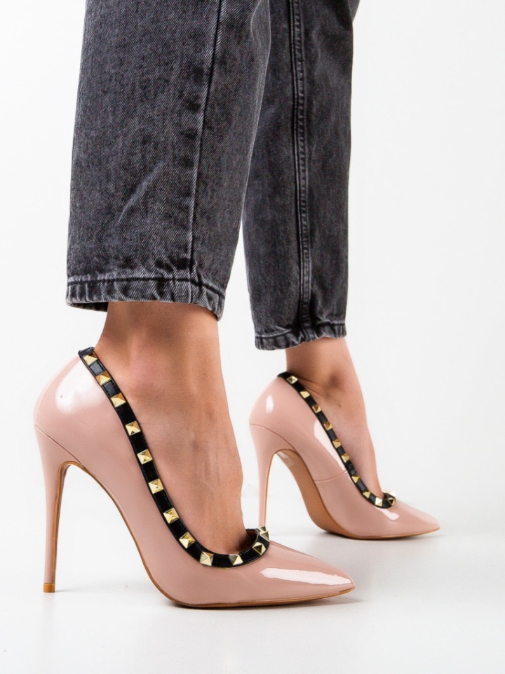Pantofi Luvea Nude