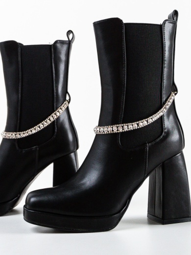 Botine dama Case Negre