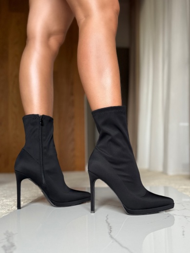 Botine dama Scarl Negre 2