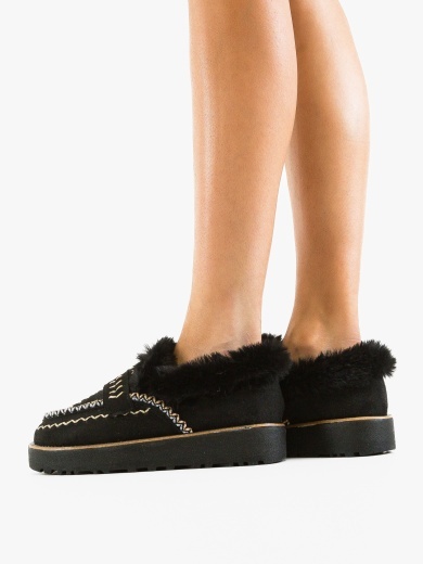 Pantofi Casual Chunky Negri