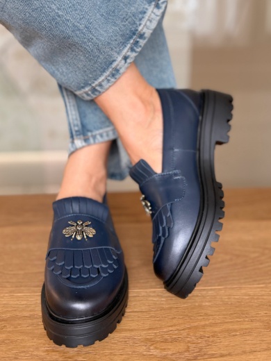 Pantofi casual dama Zenin Bleumarin