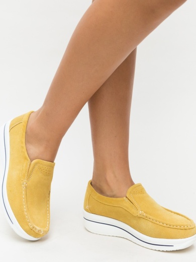 Pantofi Casual Verno Galbeni